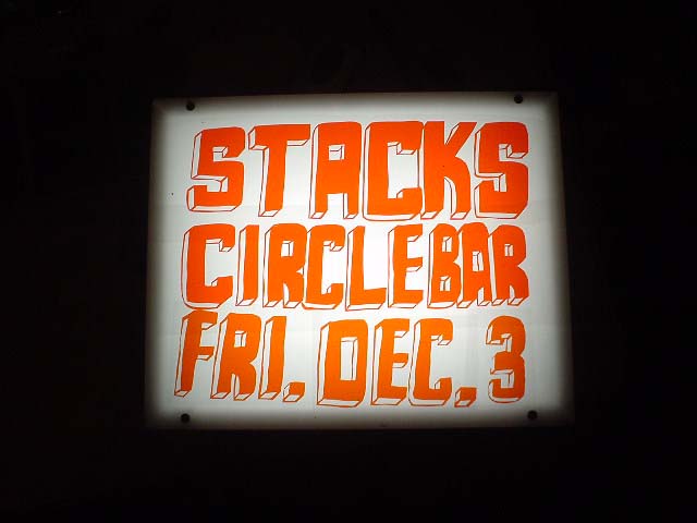 The Stacks New Orleans: Circle Bar, December 3, 2004