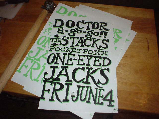 Flyer for Stacks at One Eyed Jack's, June 4, 2004