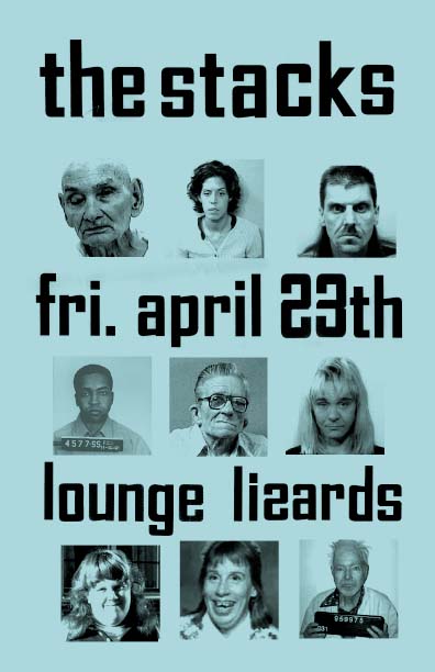 Flyer for Stacks at Lounge Lizards, New Orleans, April 23, 2004