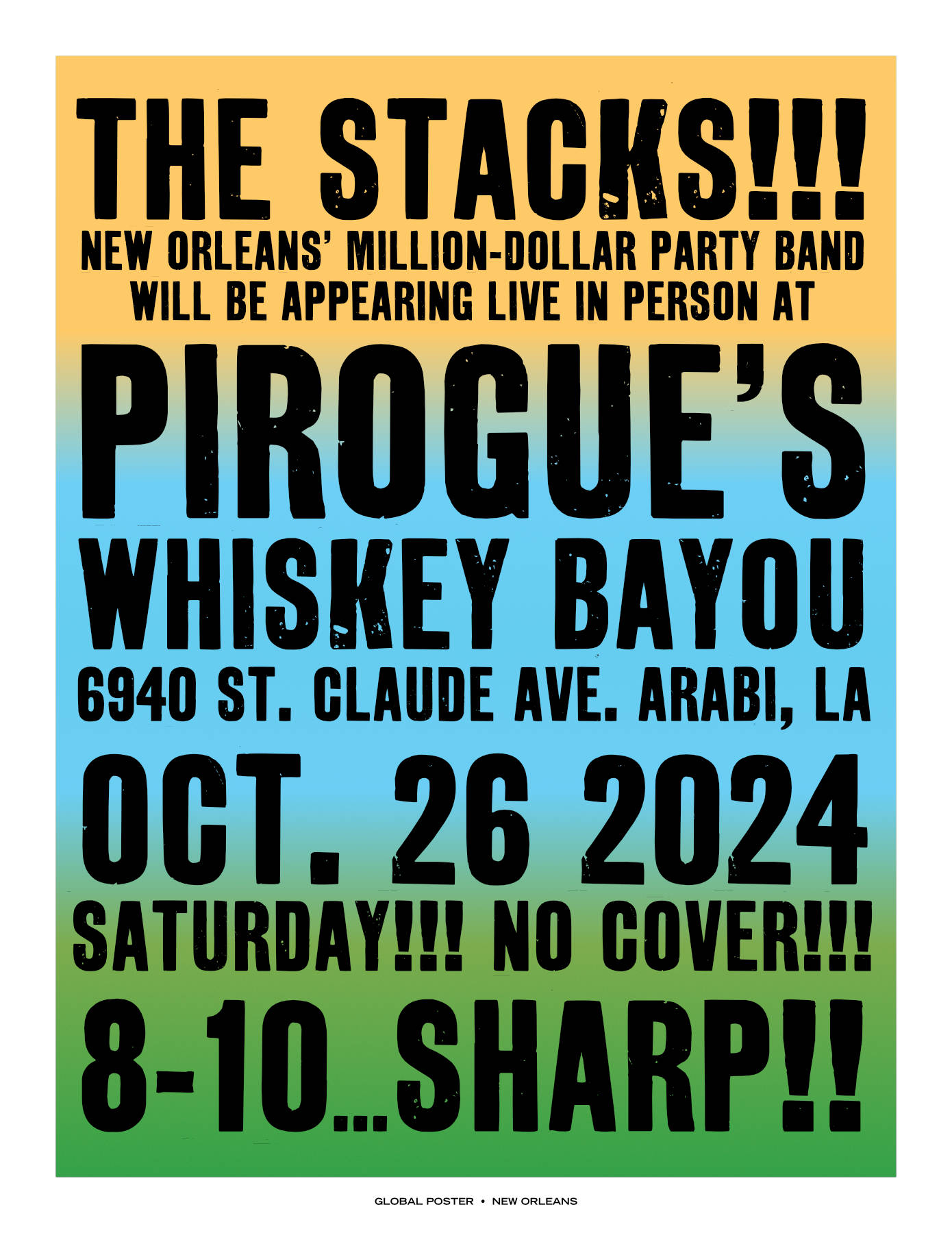 The Stacks at Pirogue's Whiskey Bayou, October 26, 2024