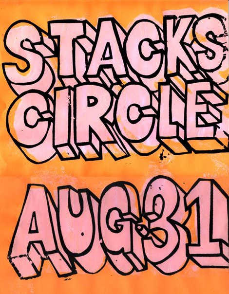 Flyer for Stacks at Circle Bar, New Orleans, August 31, 2004