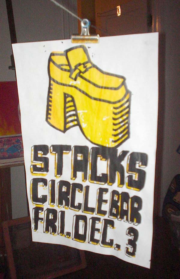 Flyer for Stacks at Circle Bar, New Orleans, December 3, 2004