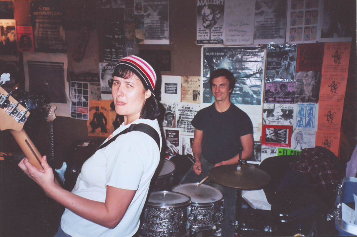 Stacks rehearsing at Fountainebleu, New Orleans, date unknown, circa 2002